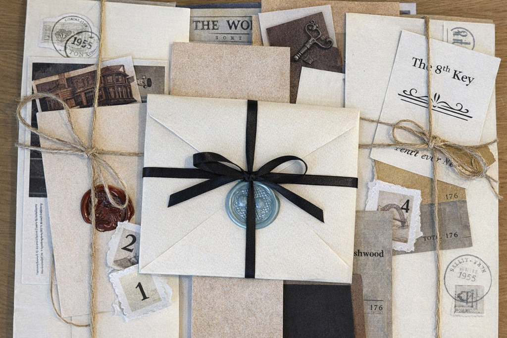 A bird's eye-view of the artefacts you can expect  throughout your monthly deliveries if you choose the Serialised Edition, or in a single delivery should you choose The Full Dossier.