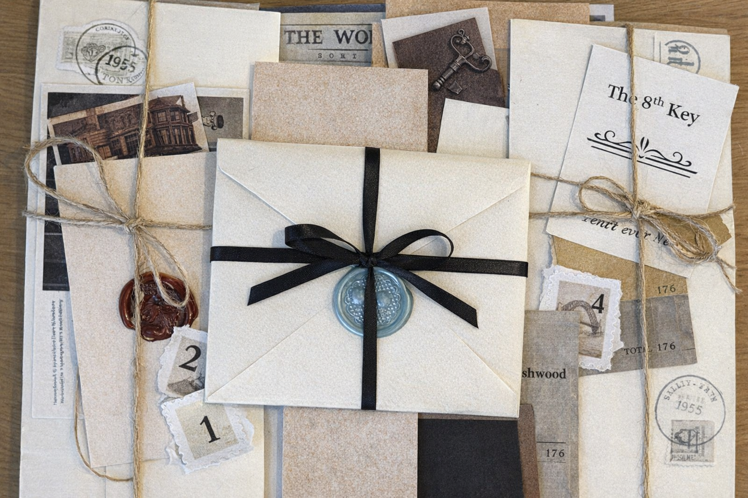 A bird's eye-view of the artefacts you can expect  throughout your monthly deliveries if you choose the Serialised Edition, or in a single delivery should you choose The Full Dossier.