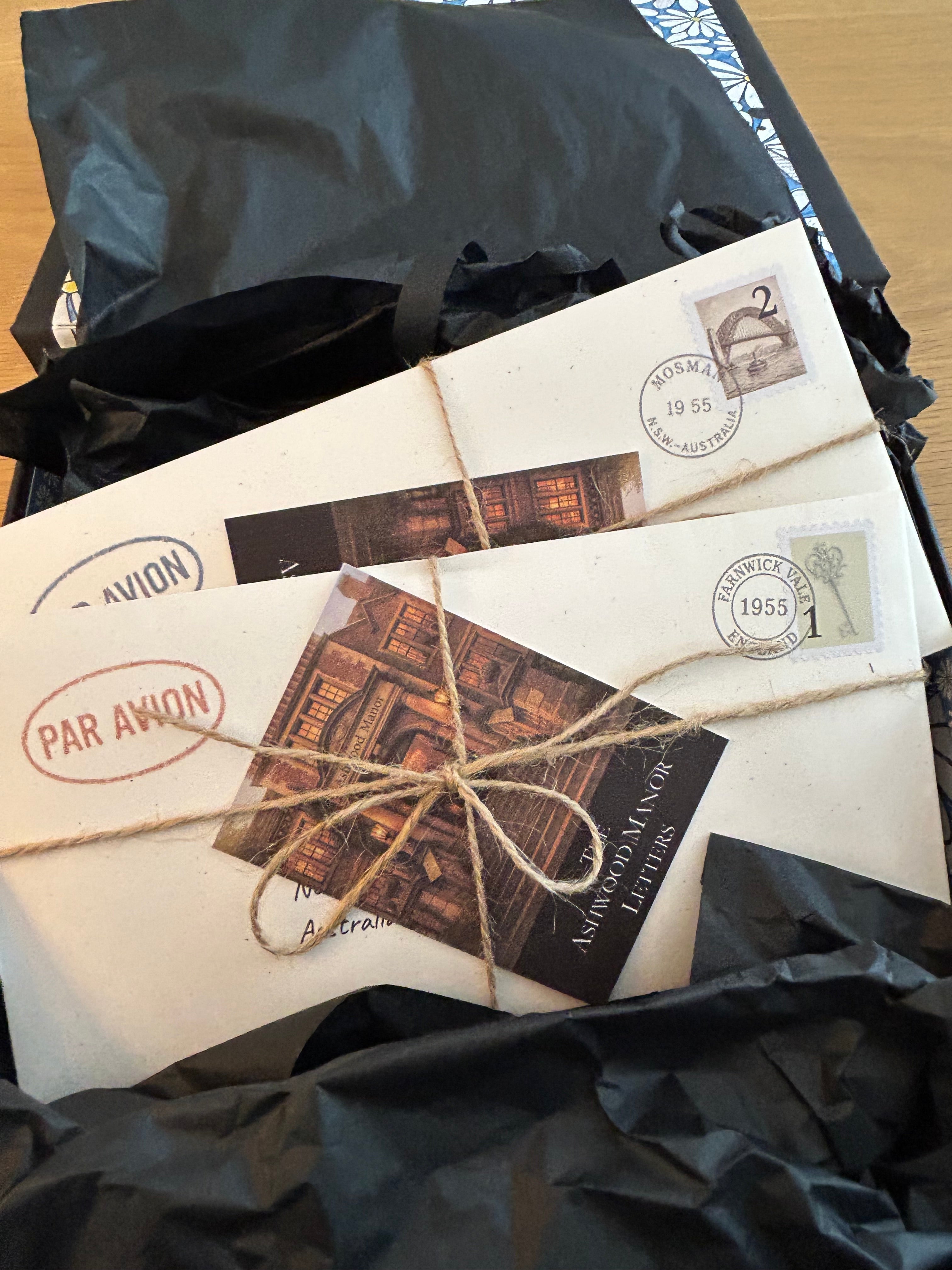 The first two letters arrive with the Correspondence Folio, ready for your inspection.