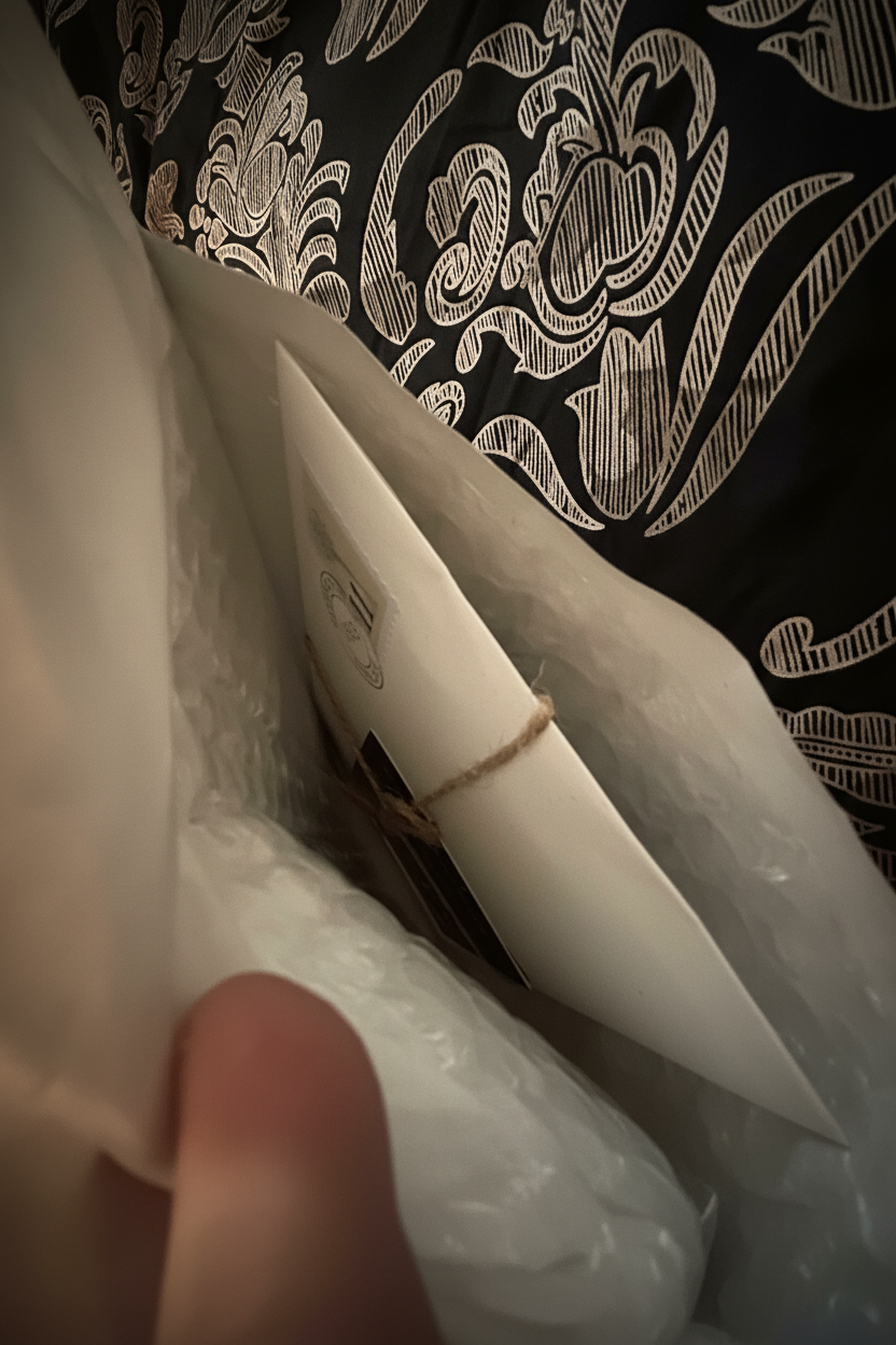 Your monthly delivery, wrapped and protected - the quiet beginning of each new chapter.